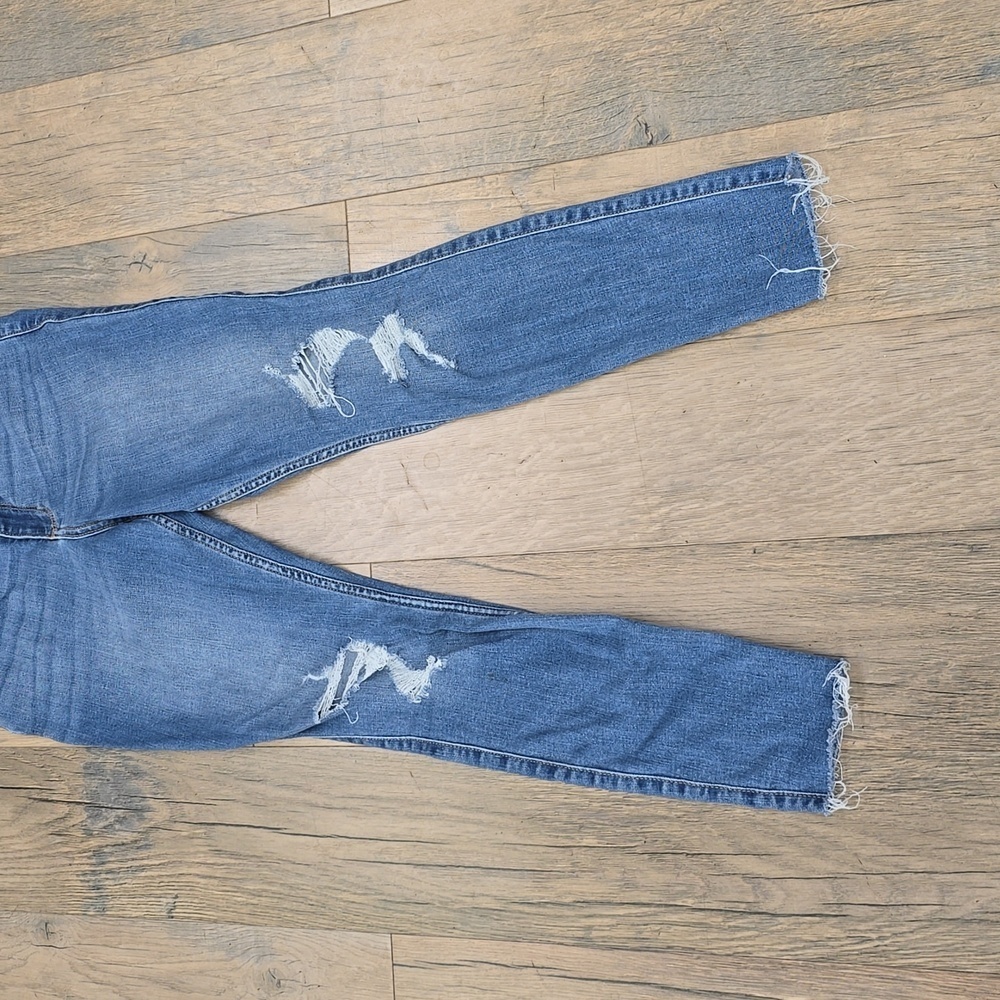 HOLLISTER | Curvy Mid-Rise Super Skinny | Denim Distressed Jeans | Size 9R (W29) - Picture 4 of 12